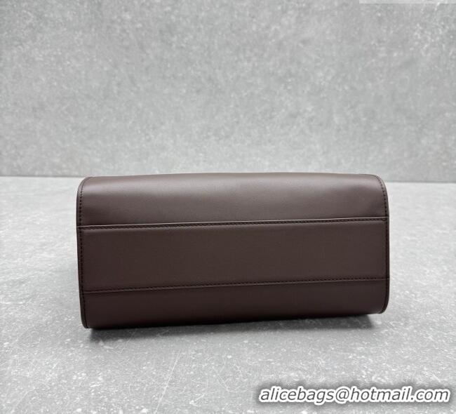 New Cheap The Row Marlo 12 Bag in Calfskin Leather 1895 Coffee Brown 2025
