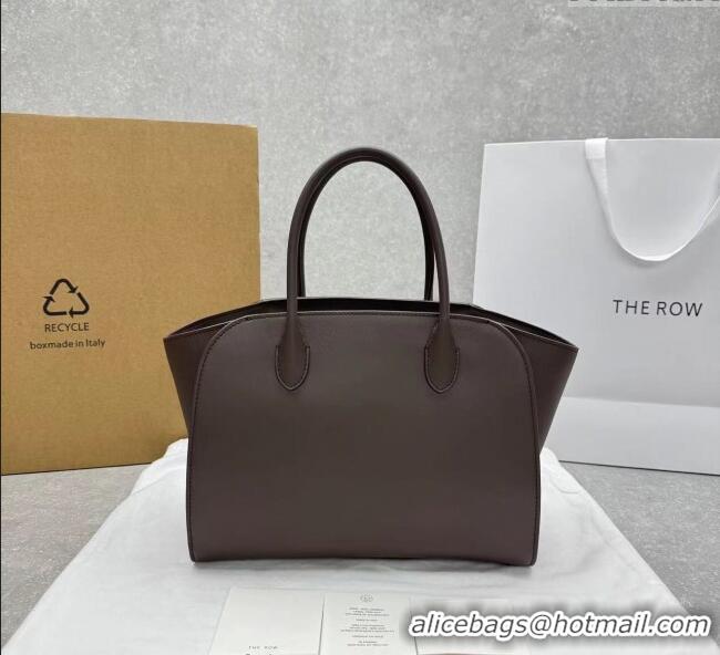 New Cheap The Row Marlo 12 Bag in Calfskin Leather 1895 Coffee Brown 2025