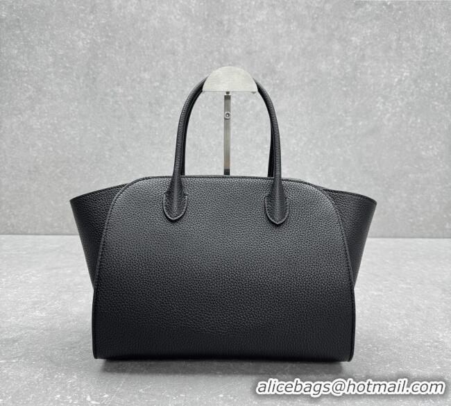 Top Grade The Row Marlo 12 Bag in Grained Leather 1895 Black 2025