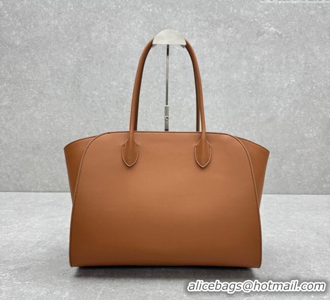 Famous Brand The Row Marlo 14 Bag in Calfskin Leather 1895 Light Brown 2025