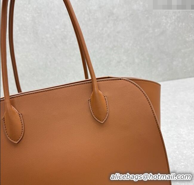 Famous Brand The Row Marlo 14 Bag in Calfskin Leather 1895 Light Brown 2025