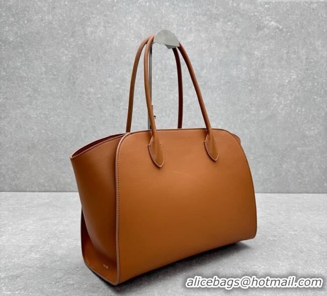 Famous Brand The Row Marlo 14 Bag in Calfskin Leather 1895 Light Brown 2025