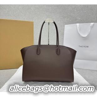 Top Grade The Row Marlo 14 Bag in Calfskin Leather 1895 Coffee Brown 2025