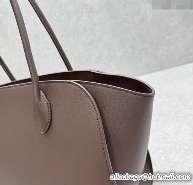 Top Grade The Row Marlo 14 Bag in Calfskin Leather 1895 Coffee Brown 2025