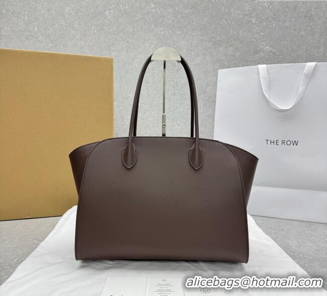 Top Grade The Row Marlo 14 Bag in Calfskin Leather 1895 Coffee Brown 2025