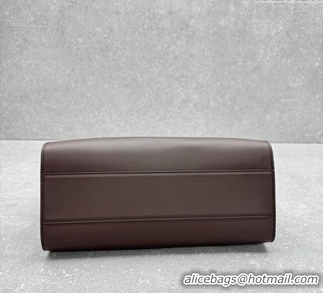 Top Grade The Row Marlo 14 Bag in Calfskin Leather 1895 Coffee Brown 2025