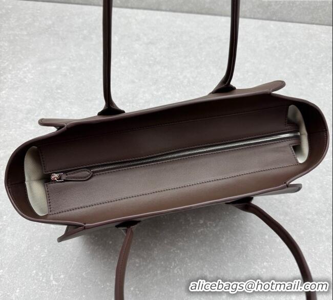 Top Grade The Row Marlo 14 Bag in Calfskin Leather 1895 Coffee Brown 2025