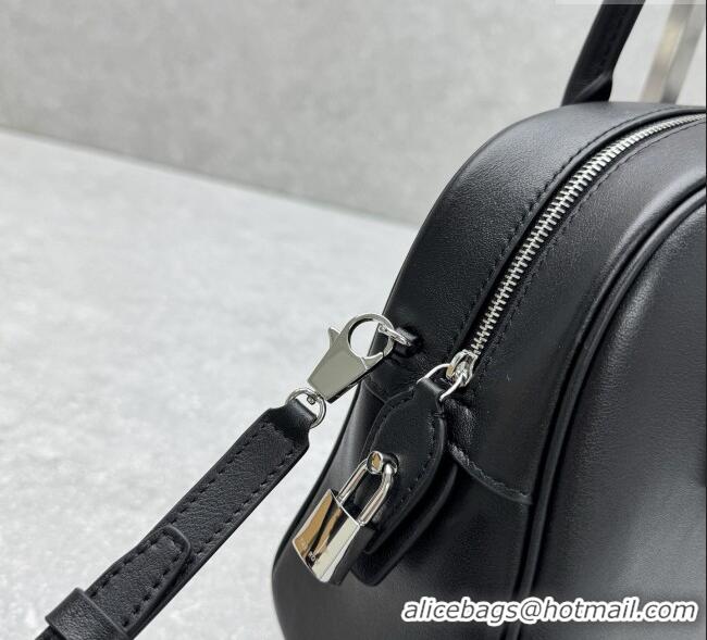 Famous Brand The Row India 10.00 Top Handle Bag in Smooth Leather 1740 Black 2025