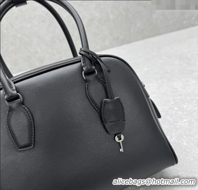 Famous Brand The Row India 10.00 Top Handle Bag in Smooth Leather 1740 Black 2025