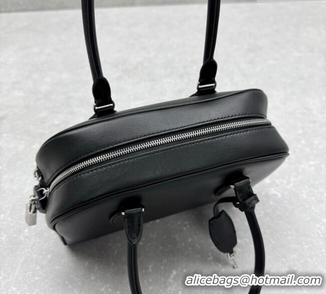 Famous Brand The Row India 10.00 Top Handle Bag in Smooth Leather 1740 Black 2025