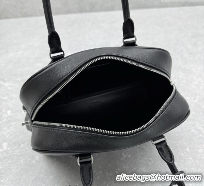 Famous Brand The Row India 10.00 Top Handle Bag in Smooth Leather 1740 Black 2025