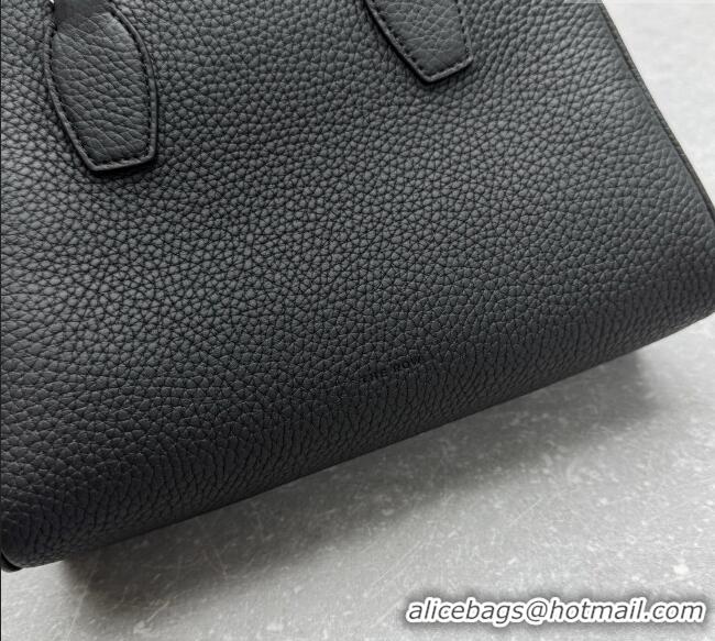 Luxury Cheap The Row India 10.00 Top Handle Bag in Grained Leather 1740 Black 2025
