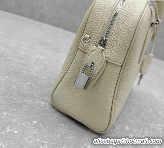 Top Quality The Row India 10.00 Top Handle Bag in Grained Leather 1740 White 2025