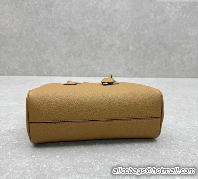 Luxury Cheap The Row India 10.00 Top Handle Bag in Grained Leather 1740 Apricot 2025