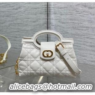 Super Quality Dior Jolie Top Handle Mini Bag S3123 White 2025