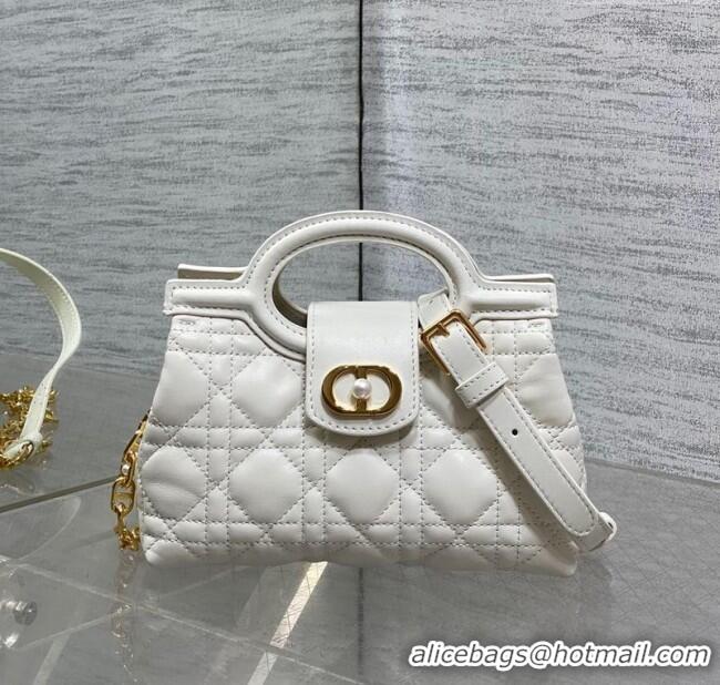 Super Quality Dior Jolie Top Handle Mini Bag S3123 White 2025