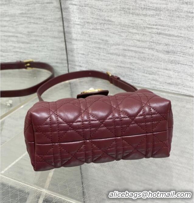 Famous Brand Dior Jolie Top Handle Mini Bag S3123 Burgundy 2025