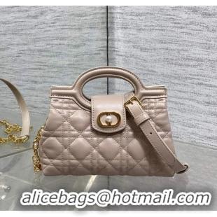 Top Grade Dior Jolie Top Handle Mini Bag S3123 Powder Beige 2025