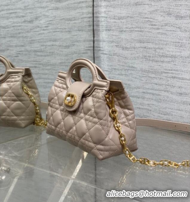 Top Grade Dior Jolie Top Handle Mini Bag S3123 Powder Beige 2025