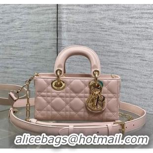 Buy Fashionable Dior Mini Lady D-Joy Bag in Cannage Lambskin M0636 Powder Pink 2025