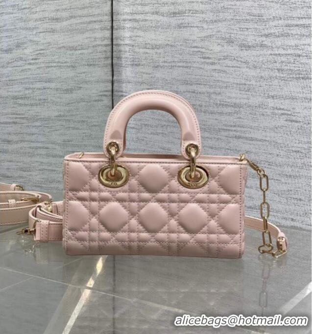 Buy Fashionable Dior Mini Lady D-Joy Bag in Cannage Lambskin M0636 Powder Pink 2025