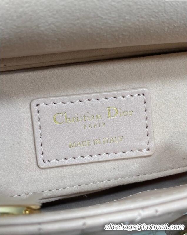 Buy Fashionable Dior Mini Lady D-Joy Bag in Cannage Lambskin M0636 Powder Pink 2025