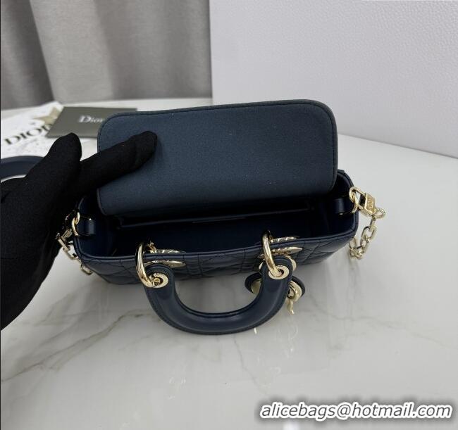 Trendy Design Dior Mini Lady D-Joy Bag in Cannage Lambskin M0636 Midnight Blue 2025