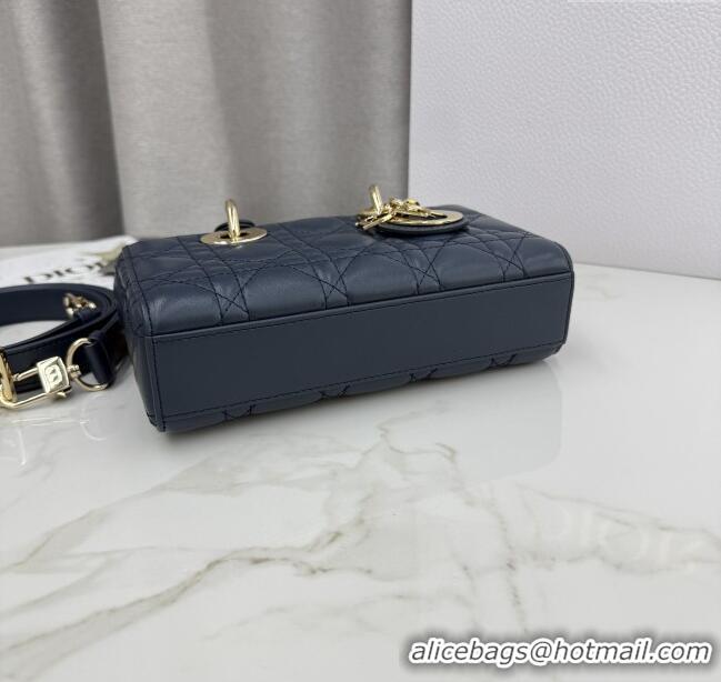 Trendy Design Dior Mini Lady D-Joy Bag in Cannage Lambskin M0636 Midnight Blue 2025