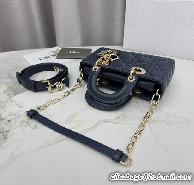 Trendy Design Dior Mini Lady D-Joy Bag in Cannage Lambskin M0636 Midnight Blue 2025