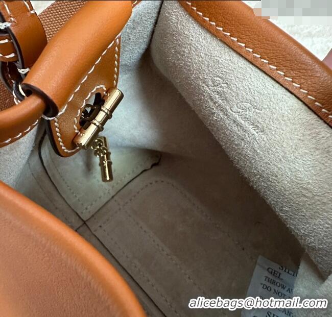 Reasonable Price Loro Piana Small Bale Bucket Bag in Smooth Calfskin Leather 0925 Brown 2025