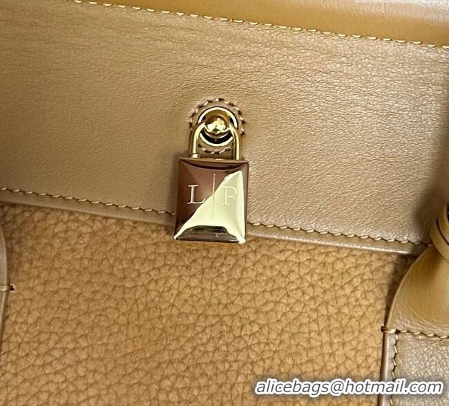 Top Grade Loro Piana Loom Top Handle bag L25 in Nubuck and Calfskin Leather 0925 Brown 2025