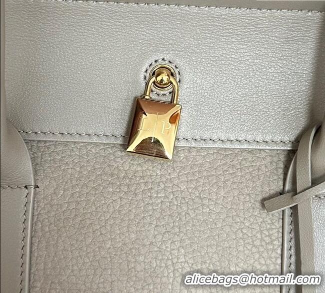 Top Design Loro Piana Loom Top Handle bag L25 in Nubuck and Calfskin Leather 0925 Grey 2025