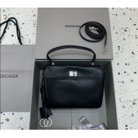 Grade Design Balenciaga Rodeo Mini Handbag In Smooth Calfskin With Aged-silver Hardware 78972 Black 2024