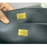 Top Quality Balenciaga Rodeo Large Handbag In Smooth Calfskin With Aged-gold Hardware 78972 Black 2024