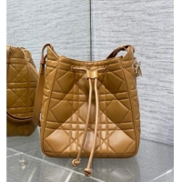 Top Grade Dior Medium D-Motion Bag in Macrocannage Lambskin Gold-Tone 0806 2025