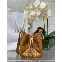 New Design Dior Small D-Motion Bag in Macrocannage Lambskin Gold-Tone 2851 2025