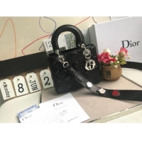 Well Crafted Dior Small Lady Dior My ABCDior Bag in Cannage Lambskin M0532 Black/Silver 2025
