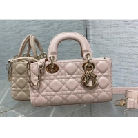 Cheapest Dior Lady D-Joy Small Bag in Cannage Lambskin M9250 Powder Pink 2025