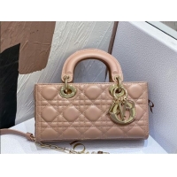 Low Cost Dior Lady D-Joy Small Bag in Cannage Lambskin M9250 Dusty Pink 2025