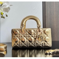 Buy Cheap Dior Lady D-Joy Small Bag in Cannage Metallic Leather M9250 Gold 2025