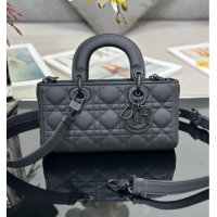 Top Grade Dior Lady D-Joy Small Bag in Cannage Lambskin M9250 All Black 2025