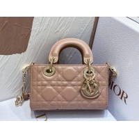 Famous Brand Dior Lady D-Joy Micro Bag in Cannage Lambskin M9250 Dusty Pink 2025