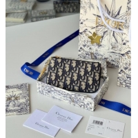 Famous Brand Dior DiorTravel Myrte Zipped Key Case Blue Dior Oblique Jacquard S2177UTZQ 2025