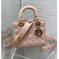 Discount Design Dior Small Lady My ABCDior Bag in Cannage Lambskin M0538 Powder Pink 2025