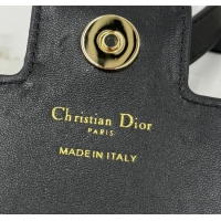 Best Luxury Dior Jolie East-West Bag in Cannage Lamb Leather and Flat Cannage Calfskin S3117 Black 2025