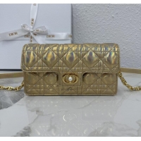 Super Quality Dior Jolie East-West Bag in Cannage Lamb Leather and Flat Cannage Calfskin S3117 Gold 2025