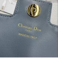 New Cheap Dior Jolie East-West Bag in Cannage Lamb Leather and Flat Cannage Calfskin S3117 Dark Grey 2025