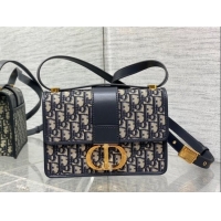 Trendy Design Dior 30 Montaigne Bag in Blue Dior Oblique Jacquard M9074 2025