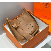 Low Cost Hermes Evelyne Bag 29cm in Togo Calfskin Leather HB29 Chestnut Brown 2025