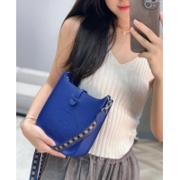Well Crafted Hermes Evelyne Mini Bag 18cm in Togo Calfskin Leather 8144 Electric Blue 2025